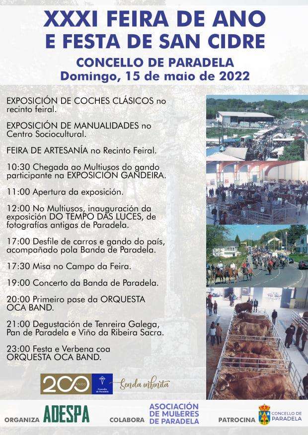 XXXIII Feira de Ano e Festa de San Isidro en Paradela