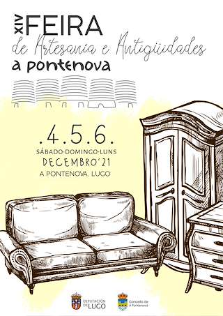 Fechas, información, programa, cartel, imágenes, mapa y ubicación de XVI Feira de Artesanía e Antigüidades  en  A Pontenova