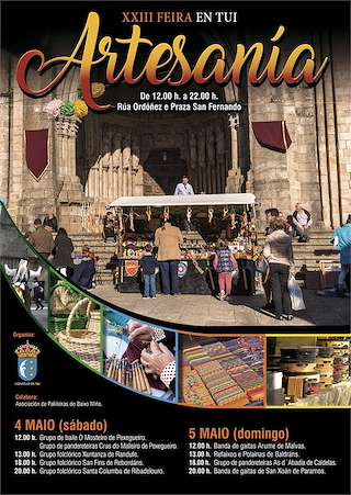 Fechas, información, programa, cartel, imágenes, mapa y ubicación de XXV Feira de Artesanía  en  Tui