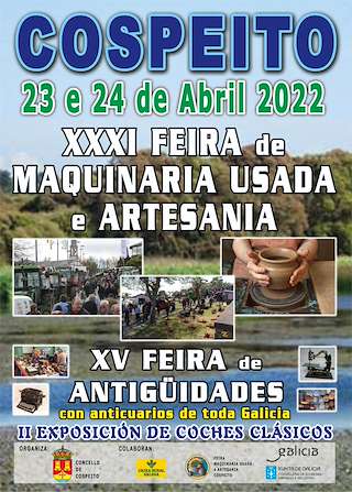 Fechas, información, programa, cartel, imágenes, mapa y ubicación de XXXIII Feira de Maquinaria Usada y Artesanía  en  Cospeito