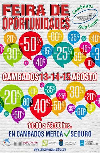 Fechas, información, programa, cartel, imágenes, mapa y ubicación de Feira de Oportunidades  en  Cambados