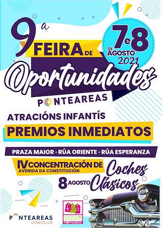 Fechas, información, programa, cartel, imágenes, mapa y ubicación de XI Feira de Oportunidades - V Concentración Vehículos Clásicos  en  Ponteareas