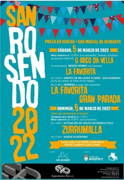 Feira de San Rosendo de San Miguel de Reinante en Barreiros
