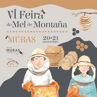 Fechas, información, programa, cartel, imágenes, mapa y ubicación de VIII Feira do Mel de Montaña  en  Muras