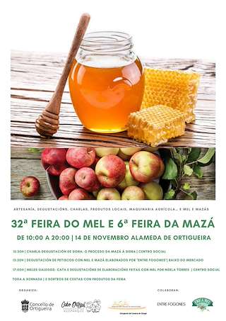 Fechas, información, programa, cartel, imágenes, mapa y ubicación de XXXIII Feira do Mel e I Feira Agroalimentaria  en  Ortigueira