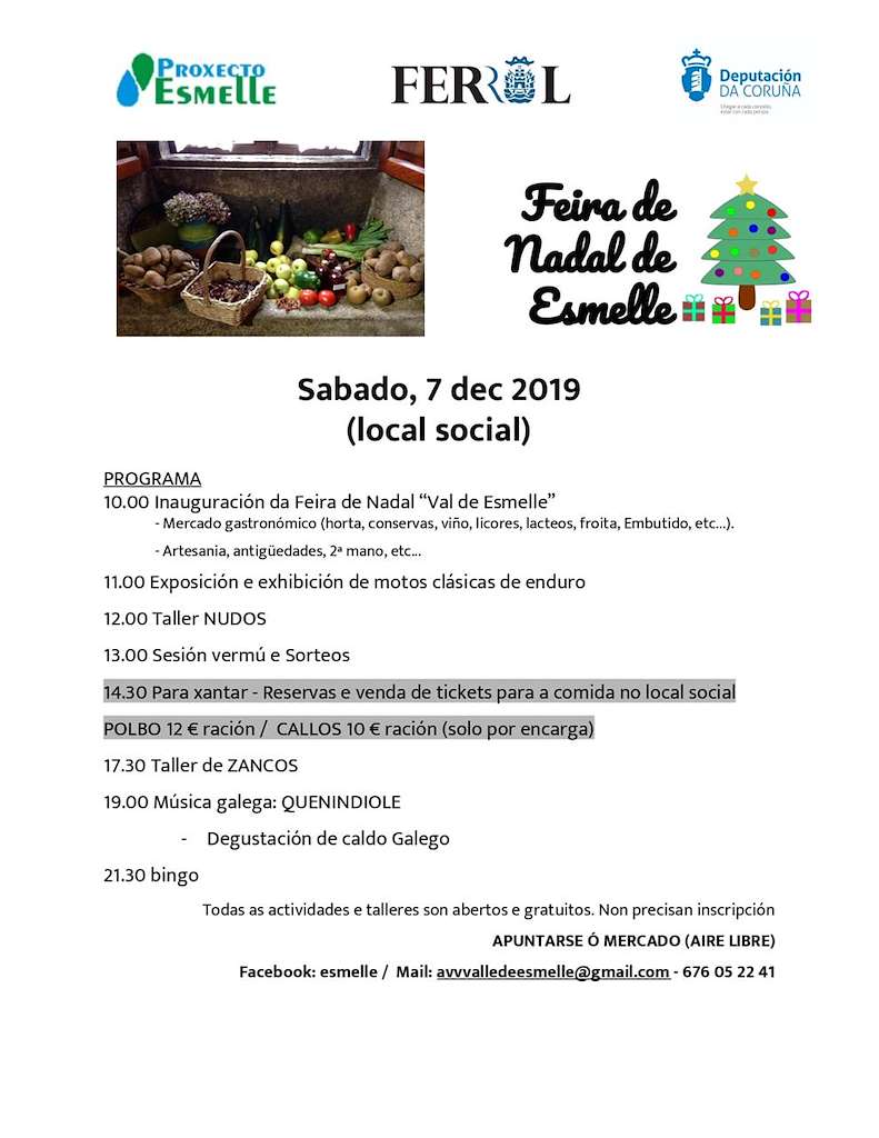 Feira do Nadal de Esmelle en Ferrol