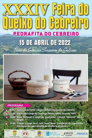 Fechas, información, programa, cartel, imágenes, mapa y ubicación de XXXVI Feira do Queixo do Cebreiro  en  Pedrafita do Cebreiro