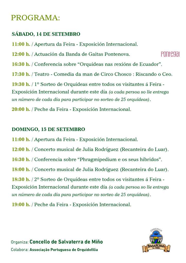 V Feira-Exposición Internacional de Orquídeas en Salvaterra do Miño