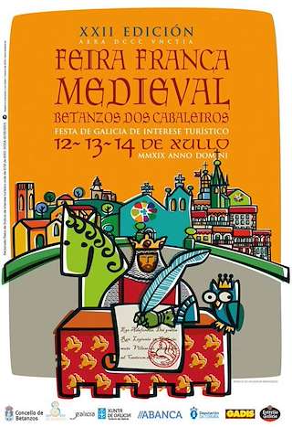 Fechas, información, programa, cartel, imágenes, mapa y ubicación de XXV Feira Franca Medieval Betanzos dos Cabaleiros (2024)