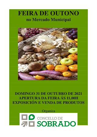 Fechas, información, programa, cartel, imágenes, mapa y ubicación de IX Feira Gastronómica de Outono  en  Sobrado