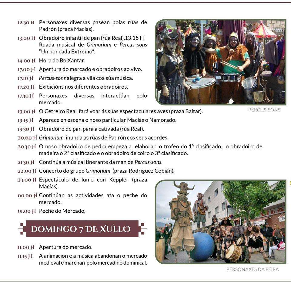 XVII Feira Medieval (2024) en Padrón