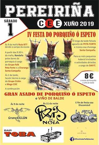 Festa da Pereiriña - Festa do Porquiño ó Espeto en Cee
