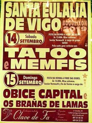 Festa da Saeta e As Dores de Vigo en Boqueixón