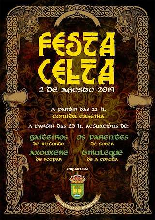 Fechas, información, programa, cartel, imágenes, mapa y ubicación de Festa Celta  en  Riotorto