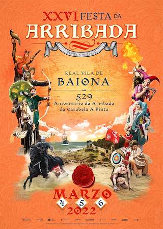 Fechas, información, programa, cartel, imágenes, mapa y ubicación de Festa da Arribada da Carabela Pinta  en  Baiona