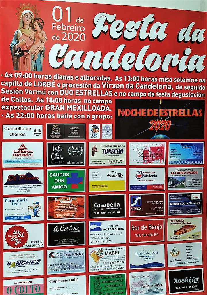 Festa da Candeloria de Lorbé en Oleiros