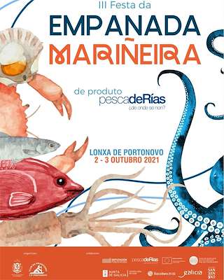 Fechas, información, programa, cartel, imágenes, mapa y ubicación de V Festa da Empanada Mariñeira de Portonovo  en  Sanxenxo