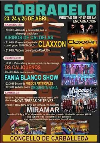 Fechas, información, programa, cartel, imágenes, mapa y ubicación de Festa da Encarnación de Sobradelo  en  Carballeda de Valdeorras