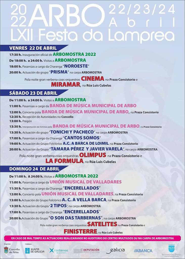 LXIV Festa da Lamprea en Arbo