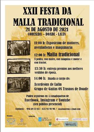 Fechas, información, programa, cartel, imágenes, mapa y ubicación de XXIV Festa da Malla Tradicional de Doade  en  Lalín