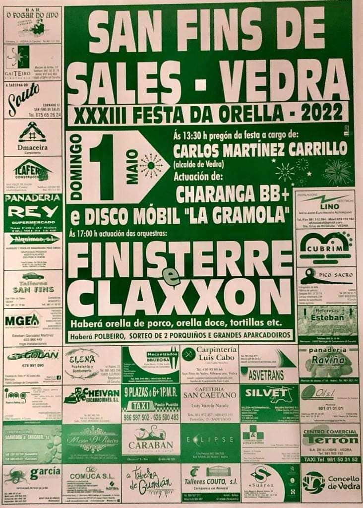 XXXIV Festa da Orella de San Fins de Sales en Vedra