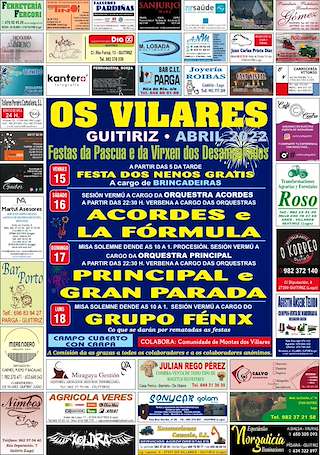 Fechas, información, programa, cartel, imágenes, mapa y ubicación de Festa da Pascua de Os Vilares  en  Guitiriz