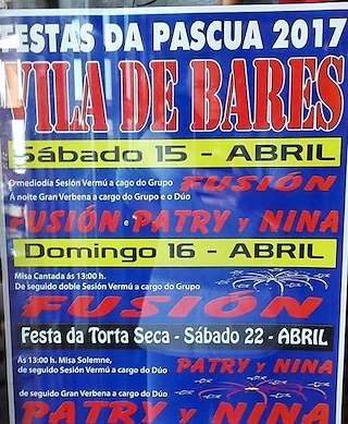 Fechas, información, programa, cartel, imágenes, mapa y ubicación de Festa da Pascua de Vila de Bares  en  Mañón