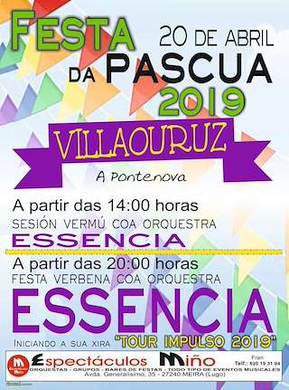 Fechas, información, programa, cartel, imágenes, mapa y ubicación de Festa da Pascua de Villaouruz   en  A Pontenova