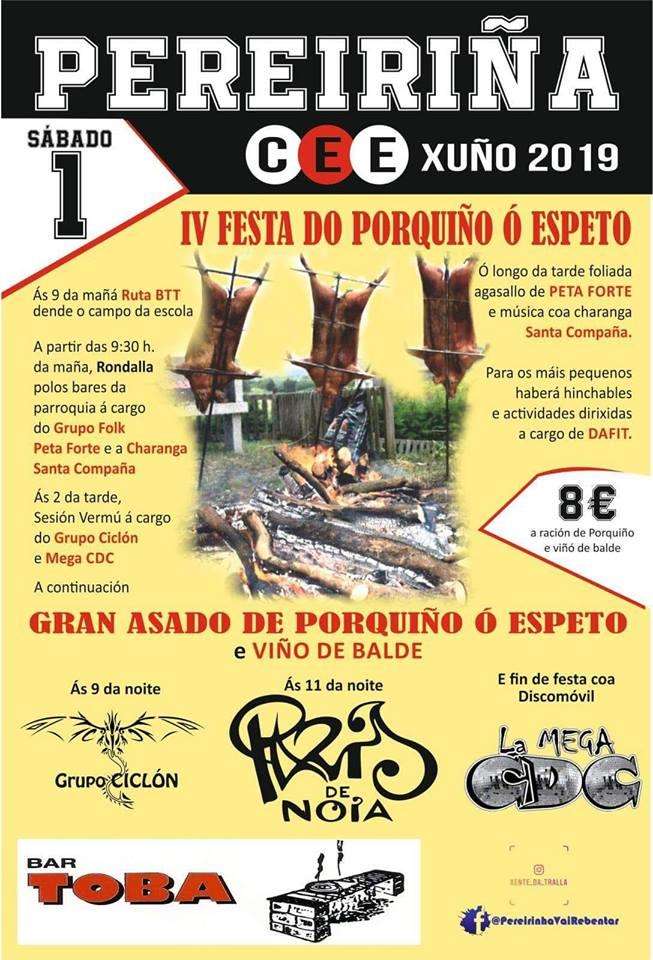 Festa da Pereiriña - Festa do Porquiño ó Espeto en Cee