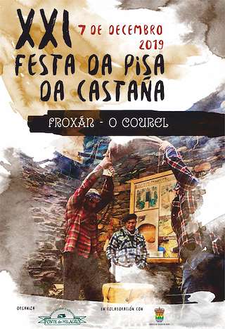 Fechas, información, programa, cartel, imágenes, mapa y ubicación de Festa da Pisa da Castaña de Froxán   en  Folgoso do Courel