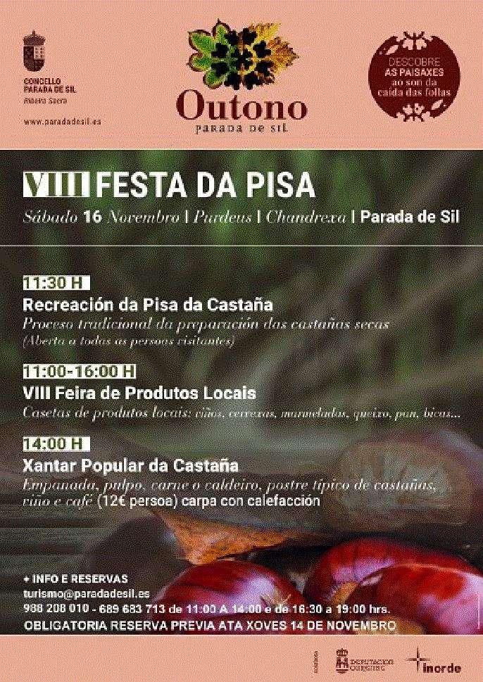 X Festa da Pisa da Castaña en Parada de Sil