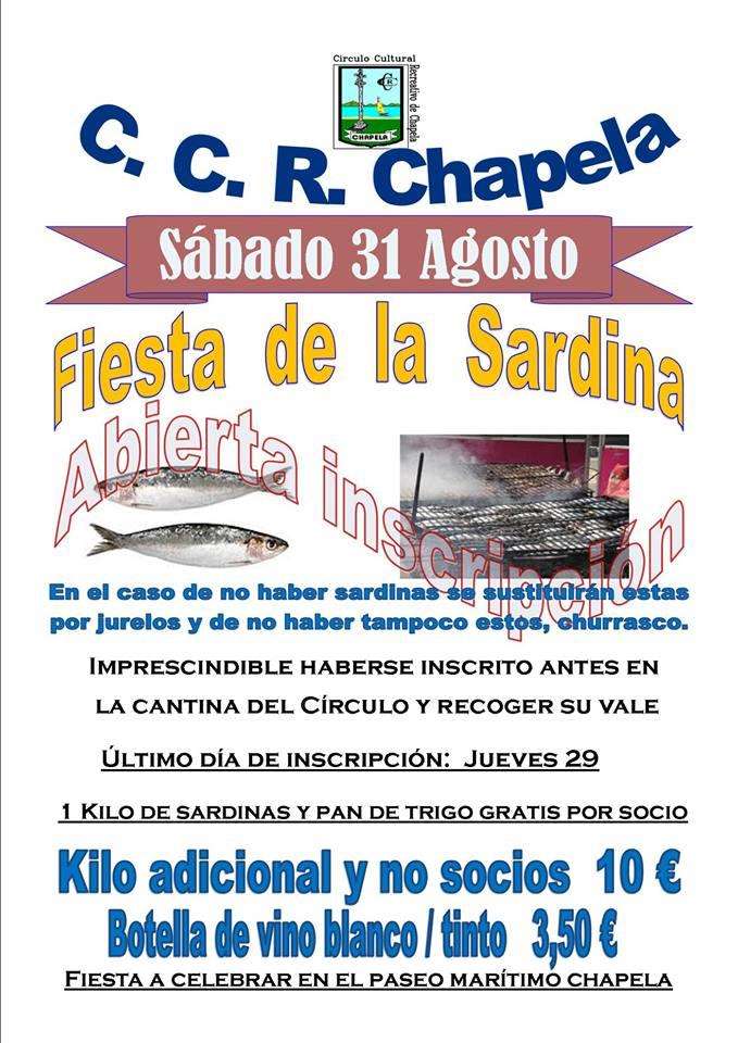 Festa da Sardiña e Churrascada Popular de Chapela  en Redondela