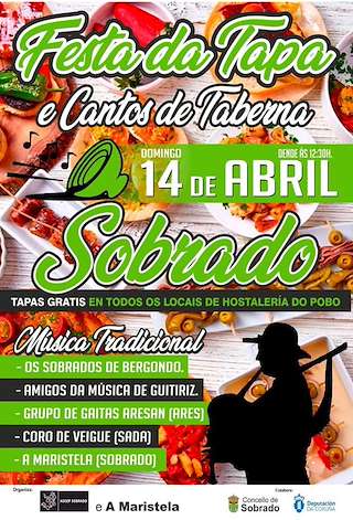 Fechas, información, programa, cartel, imágenes, mapa y ubicación de Festa da Tapa e Cantos de Taberna  en  Sobrado