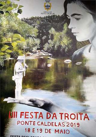 Fechas, información, programa, cartel, imágenes, mapa y ubicación de LVI Festa da Troita  en  Ponte Caldelas
