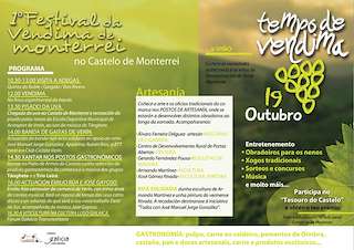 Fechas, información, programa, cartel, imágenes, mapa y ubicación de II Festa da Vendima  en  Monterrei