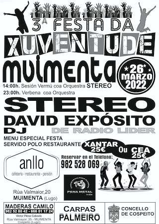 Fechas, información, programa, cartel, imágenes, mapa y ubicación de V Festa da Xuventude de Muimenta  en  Cospeito