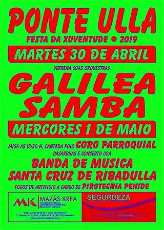 Fechas, información, programa, cartel, imágenes, mapa y ubicación de Festa da Xuventude de Ponte Ulla  en  Vedra