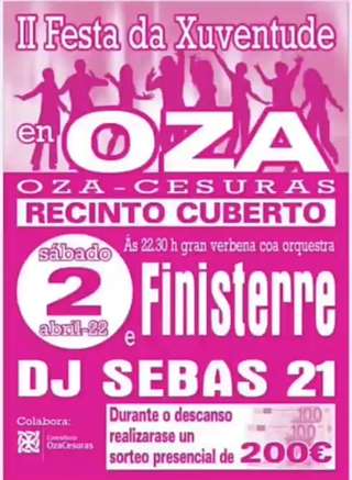 Fechas, información, programa, cartel, imágenes, mapa y ubicación de IV Festa da Xuventude  en  Oza Cesuras