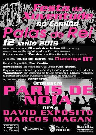 Fechas, información, programa, cartel, imágenes, mapa y ubicación de XVI Festa da Xuventude (2024)  en  Palas de Rei
