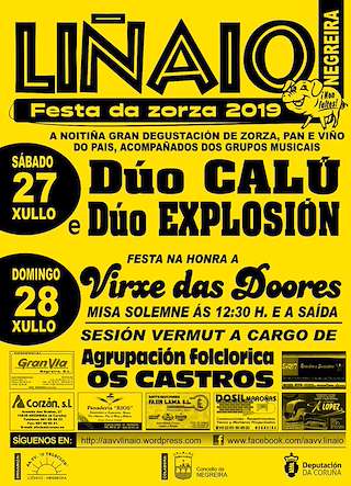 Fechas, información, programa, cartel, imágenes, mapa y ubicación de Festa da Zorza - Virxe das Dores de Liñaio  en  Negreira