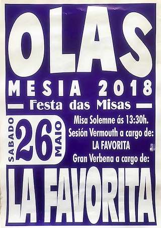 Fechas, información, programa, cartel, imágenes, mapa y ubicación de Festa das Misas de Olas  en  Mesía