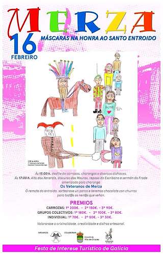 Fechas, información, programa, cartel, imágenes, mapa y ubicación de Festa de Entroido de Merza  en  Vila de Cruces