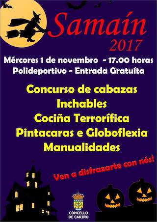 Fechas, información, programa, cartel, imágenes, mapa y ubicación de Festa de Samaín  en  Cariño