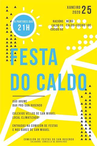 Fechas, información, programa, cartel, imágenes, mapa y ubicación de III Festa do Caldo de San Miguel  en  Barreiros