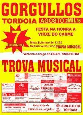 Festa do Carme de Gorgullos en Tordoia