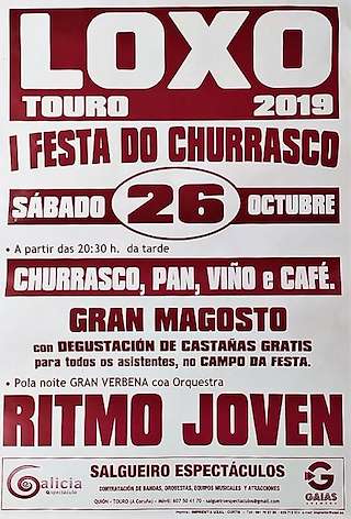 Fechas, información, programa, cartel, imágenes, mapa y ubicación de I Festa do Churrasco de Loxo  en  Touro