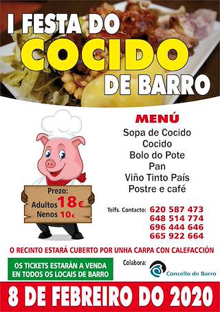 Fechas, información, programa, cartel, imágenes, mapa y ubicación de III Festa do Cocido  en  Barro