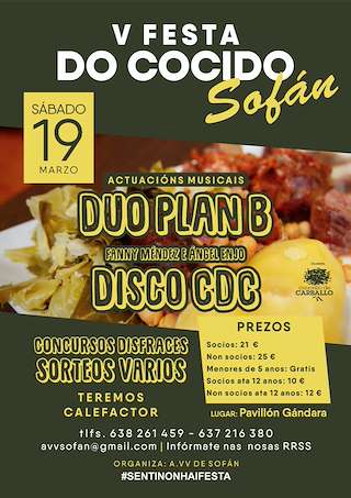 Fechas, información, programa, cartel, imágenes, mapa y ubicación de VII Festa do Cocido de Sofán  en  Carballo