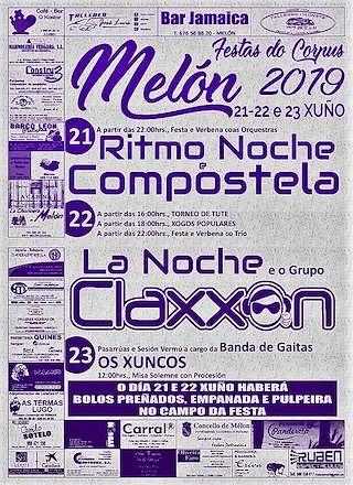 Fechas, información, programa, cartel, imágenes, mapa y ubicación de Festa do Corpus  en  Melón
