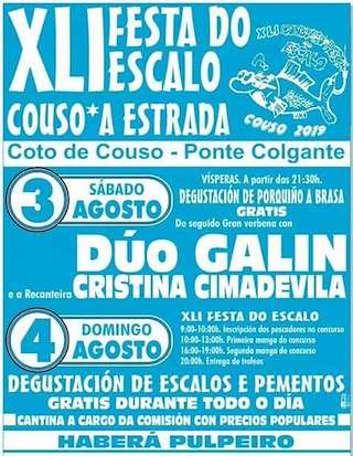 Fechas, información, programa, cartel, imágenes, mapa y ubicación de XLV Festa do Escalo  en  A Estrada